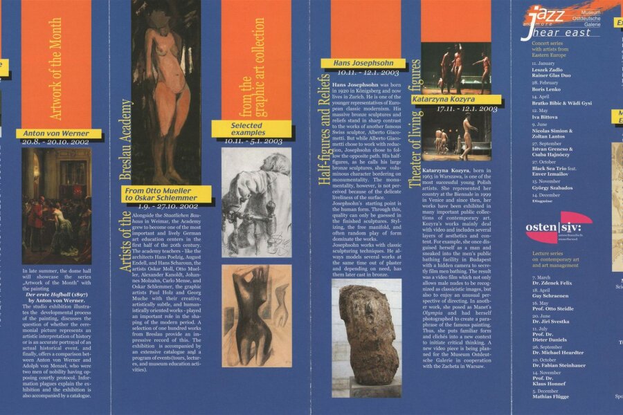 Program of exhibition 2002